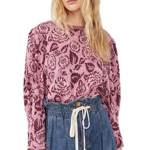 Free People No Ordinary Top Rose Combo